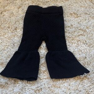 +KATE QUINN+ Black Knit Flare Leggings